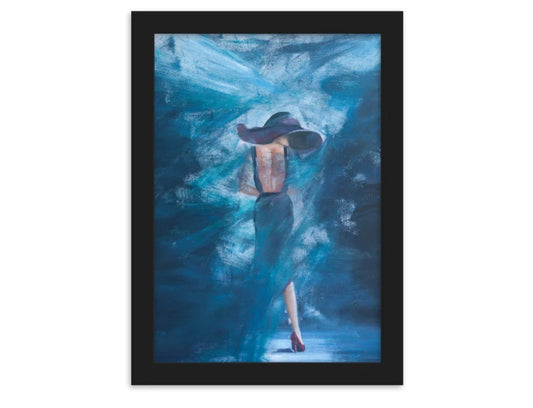 Lady in blue