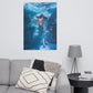 Acrylmalerei auf Poster-"Lady in blue"